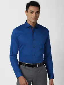 Peter England Men Blue Slim Fit Formal Shirt
