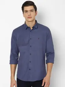 Louis Philippe Sport Men Blue Slim Fit Casual Shirt