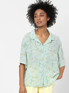 ONLY Women White Floral Printed Casual Shirt
