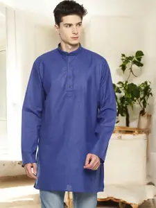 TATTVA Men Blue Cotton Kurta