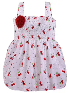 Wish Karo White & Red Dress