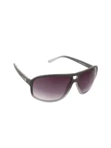 Scavin Men Grey Lens & Gunmetal-Toned Aviator Sunglasses with UV Protected Lens SCA S913