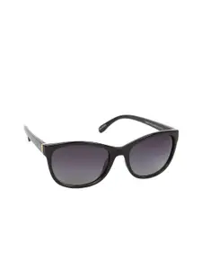 Scavin Women Grey Lens & Black Square Sunglasses with Polarised Lens SCA S19908