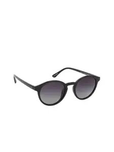 Scavin Women Grey Lens & Black Round Sunglasses with Polarised Lens SCA S19907 C4