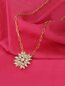 Carlton London Gold-Plated Brass Necklace