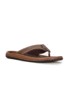 Bata Men Brown & Black Comfort Sandals