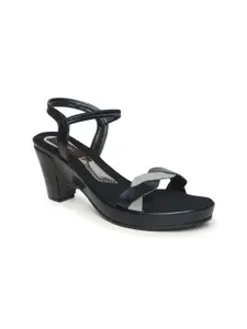 VALIOSAA Women Black Solid Block Heels