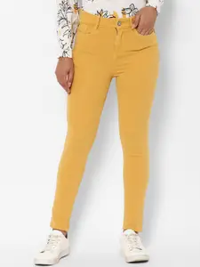 Allen Solly Woman Women Yellow Skinny Fit Jeans
