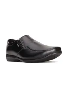 Bata Men Black Solid Synthetic Formal Slip-On Shoe
