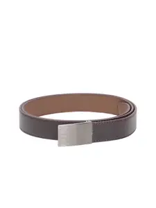 Calvadoss Men Brown Textured PU Belt