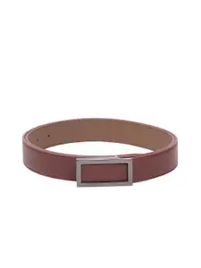 Calvadoss Men Maroon Textured  Casual Belt