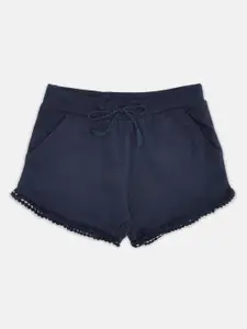 Pantaloons Junior Girls Navy Blue Cotton Shorts