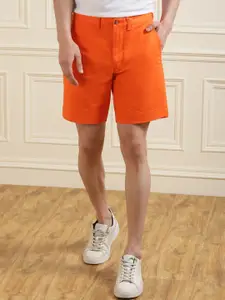 Polo Ralph Lauren Men Orange  Solid Casual  Mid- rise Cotton knee length  Shorts