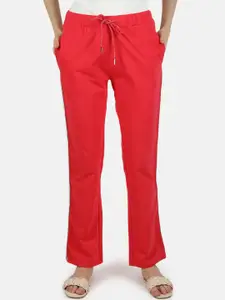 Monte Carlo Women Red Solid Lounge Pants