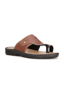 Bata Men Brown PU Comfort Sandals