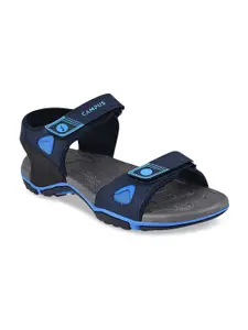 Campus Men Navy Blue Solid Sports Sandals