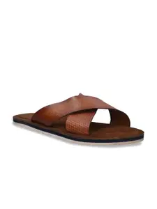 Bugatti Men Brown Leather Comfort Sandals