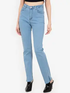 ZALORA BASICS Women Blue High Rise Slim Fit Jeans