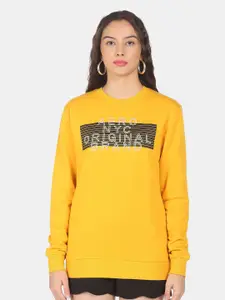 Aeropostale Women Yellow Sweatshirt Long Sleeves