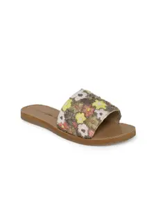 Forever Glam by Pantaloons Women Multicoloured Open Toe Flats with Embroidered Detail