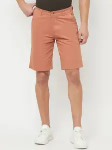Cantabil Men Copper-Toned Solid Regular Shorts