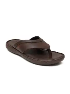 Ferraiolo Men Brown Solid Comfort Sandals