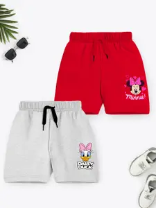 YK Disney Girls Red Minnie Mouse Shorts