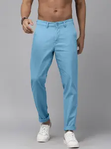 The Roadster Lifestyle Co Men Blue Slim Fit Chinos