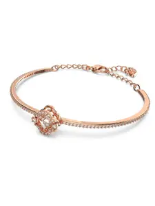 SWAROVSKI Women Crystals & Rose Gold-Plated Cuff Bracelet