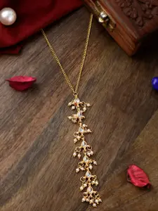 Shoshaa Gold-Plated Handcrafted Kundan Beaded Necklace