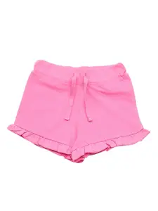 Lil Lollipop Girls Pink Solid Shorts