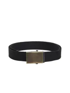 Calvadoss Boys Black Cotton Canvas Belt