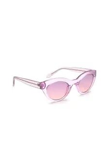 IDEE Women Pink Lens & Cateye Sunglasses with Polarised Lens IDS2582 C4 PINK SG-Pink