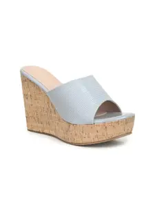 VALIOSAA Grey Wedge Heels