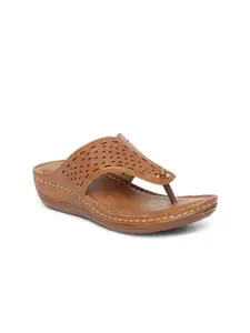 EVERLY Tan Wedge Sandals