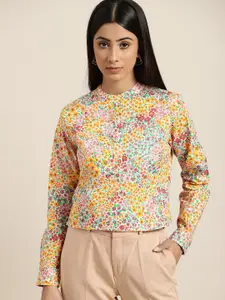 Hancock Women Multicoloured Floral Printed Formal Shirt