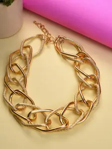 SOHI Gold-Plated Necklace