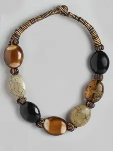 RICHEERA Brown Statement Necklace