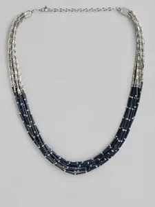 RICHEERA Women Blue & White Beaded Necklace