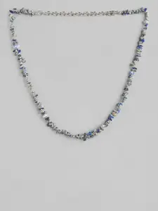 RICHEERA Blue & White Beaded Necklace