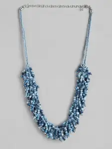 RICHEERA Blue Beaded Necklace