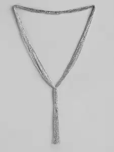 RICHEERA Silver-Toned Women Beaded Necklace