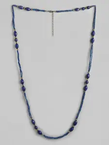 RICHEERA Blue Artificial Beads Necklace