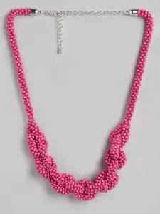 RICHEERA Pink Beaded Necklace