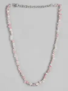 RICHEERA Pink Beaded Necklace
