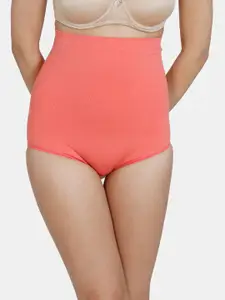 Zivame Women Pink Seamless Solid Tummy Shaper -ZI3090FASHCORNG
