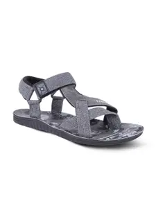 FABBMATE Men Grey & White Sports Sandals