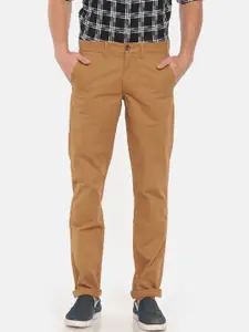 T-base Men Brown Core Chinos Trousers