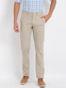 t-base Men Yellow Easy Wash Trousers