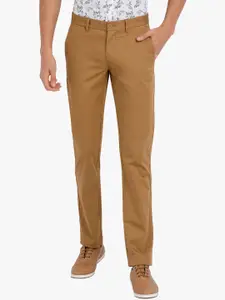 t-base Men Brown Core Chino Trousers